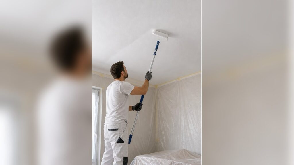 Peindre un plafond sans traces : la méthode pro