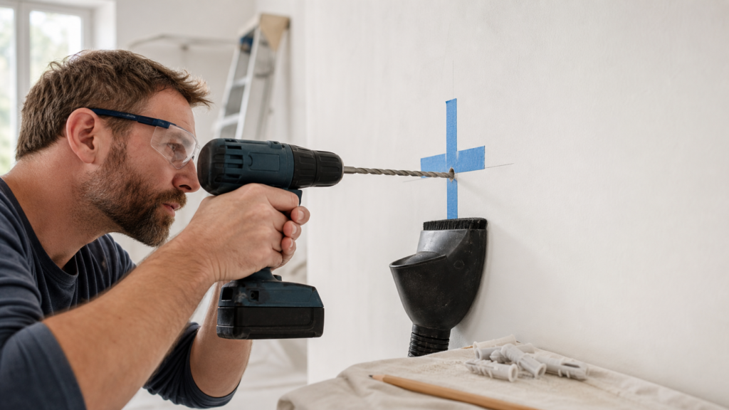 Comment percer dans un mur sans tout casser : placo, béton, brique.