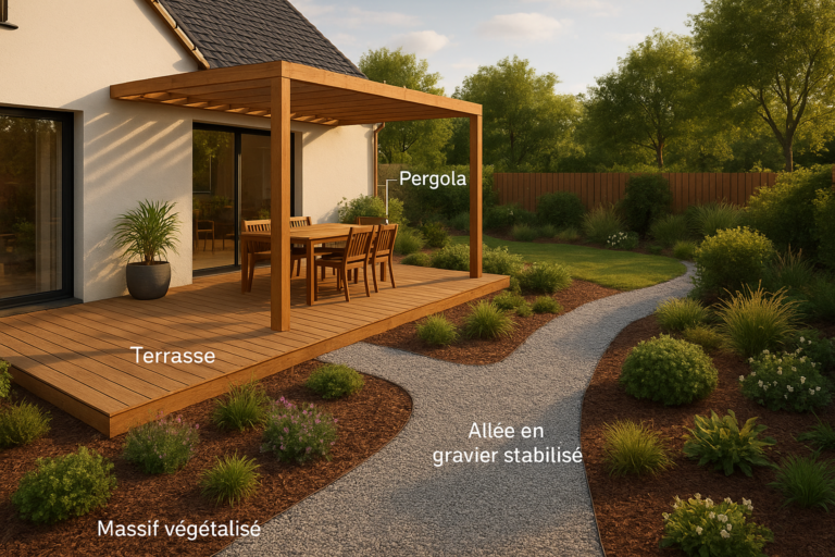 Plan d’aménagement extérieur en 3D : méthode