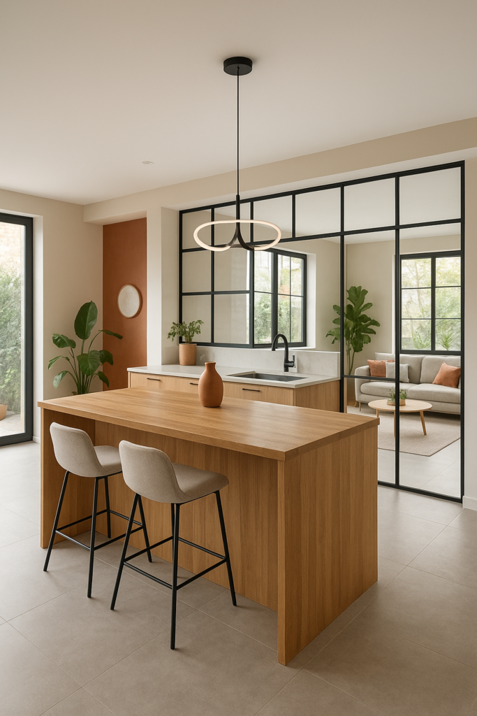 Aménagement cuisine ouverte sur salon : le guide complet pour un espace fonctionnel et stylé