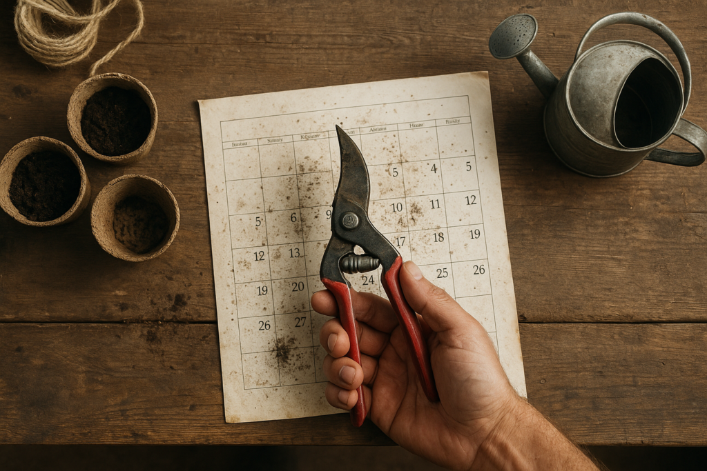 Entretien du jardin mois par mois : le calendrier complet