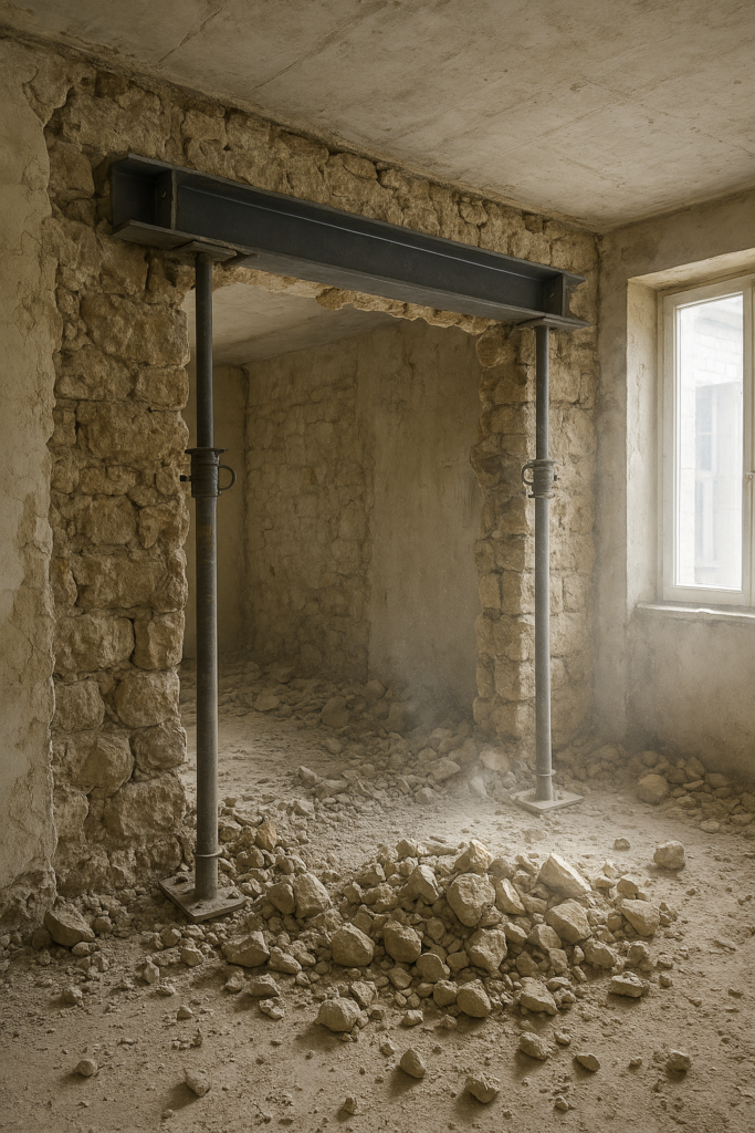 Prix pour ouvrir un mur porteur : estimer juste