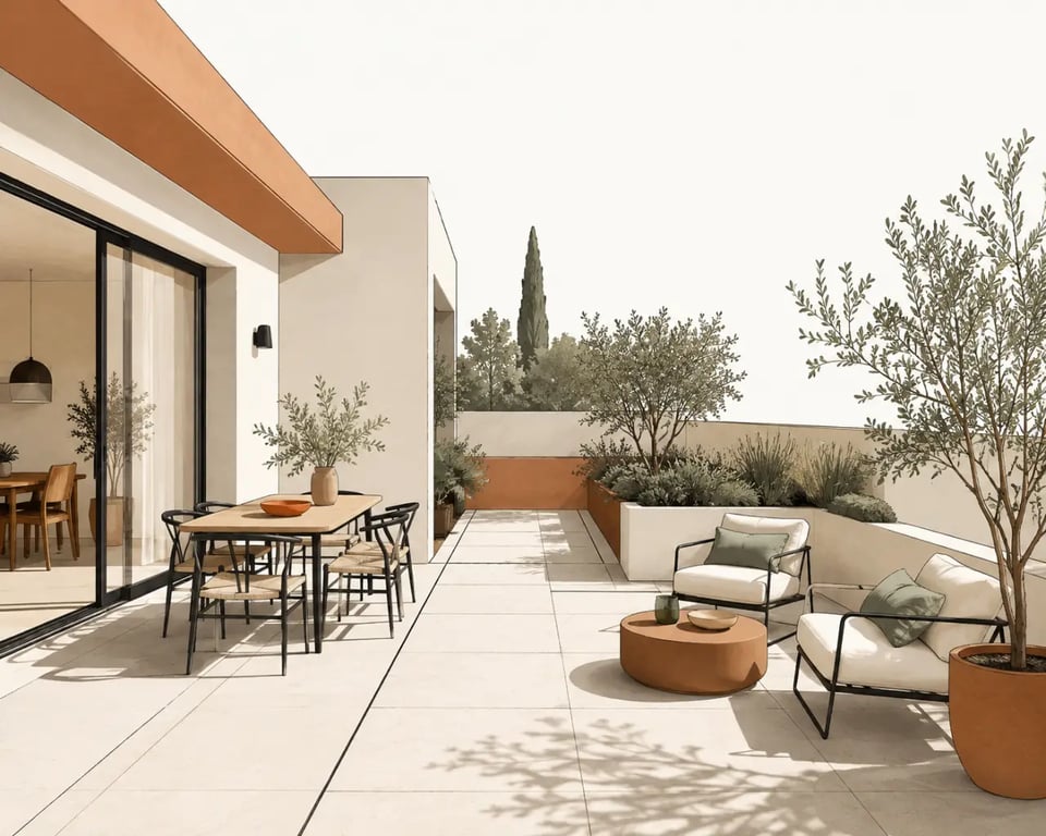 Comment aménager une terrasse conviviale pour les beaux jours : zonage avec coin repas, détente et circulation fluide