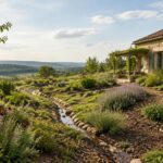 Un jardin écoresponsable autour d’une maison de campagne se construit d’abord avec le sol et l’eau